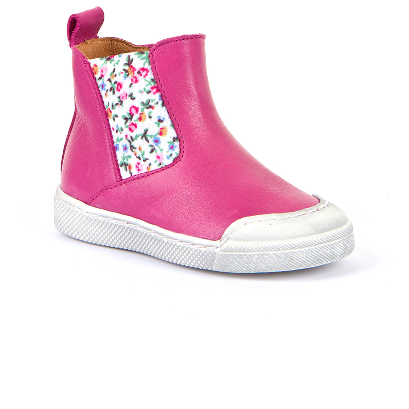 Froddo Girls Pink Leather Boots Marshmallow Kids