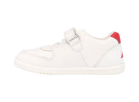 Bobux I Walk Comet White + Red Trainers