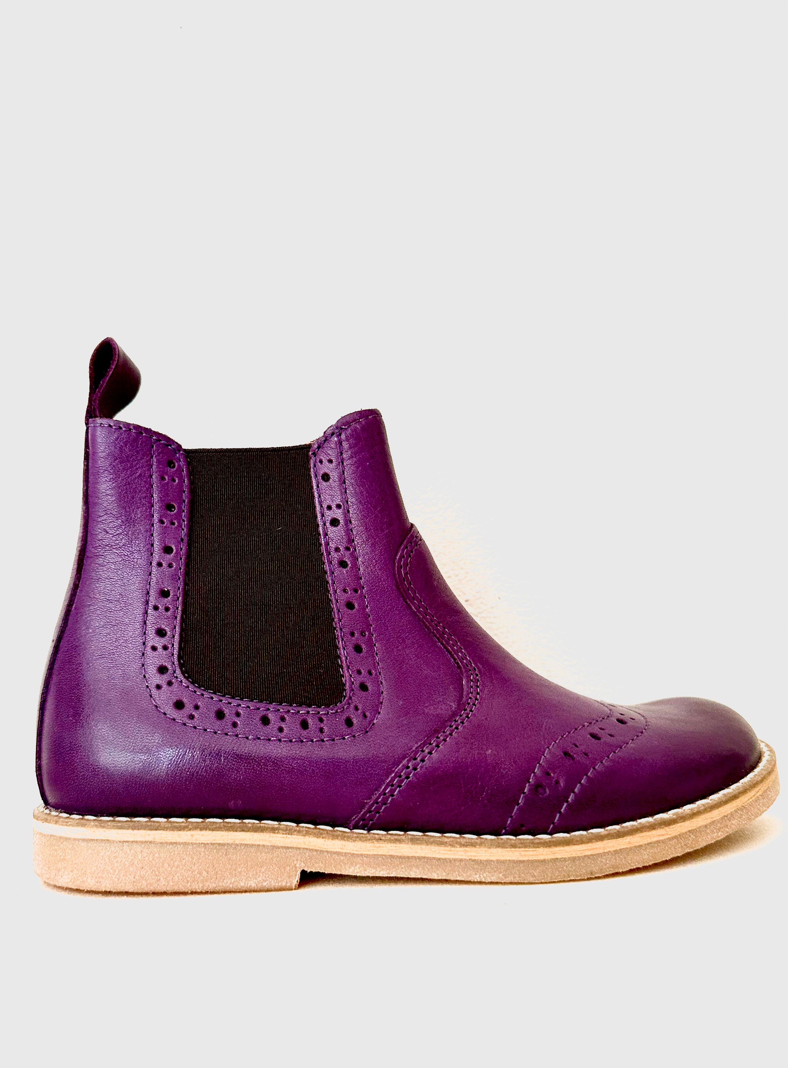Purple chelsea boots sales