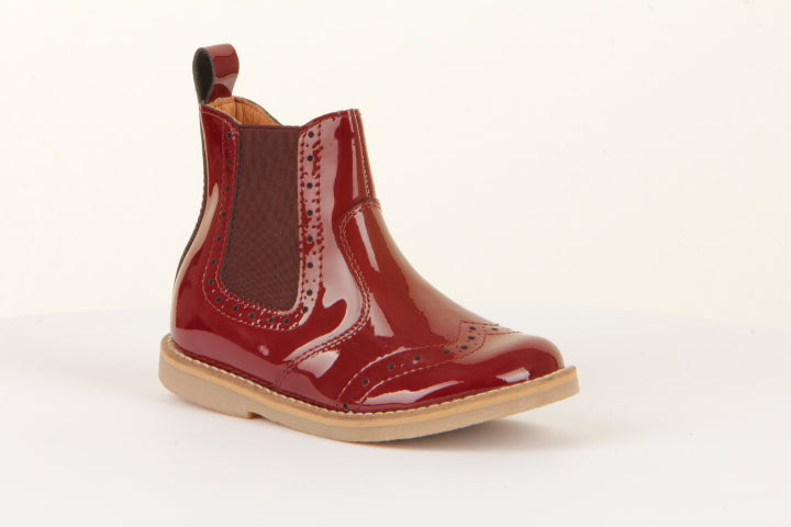 Froddo Bordeaux Patent Chelys Brogue Boots