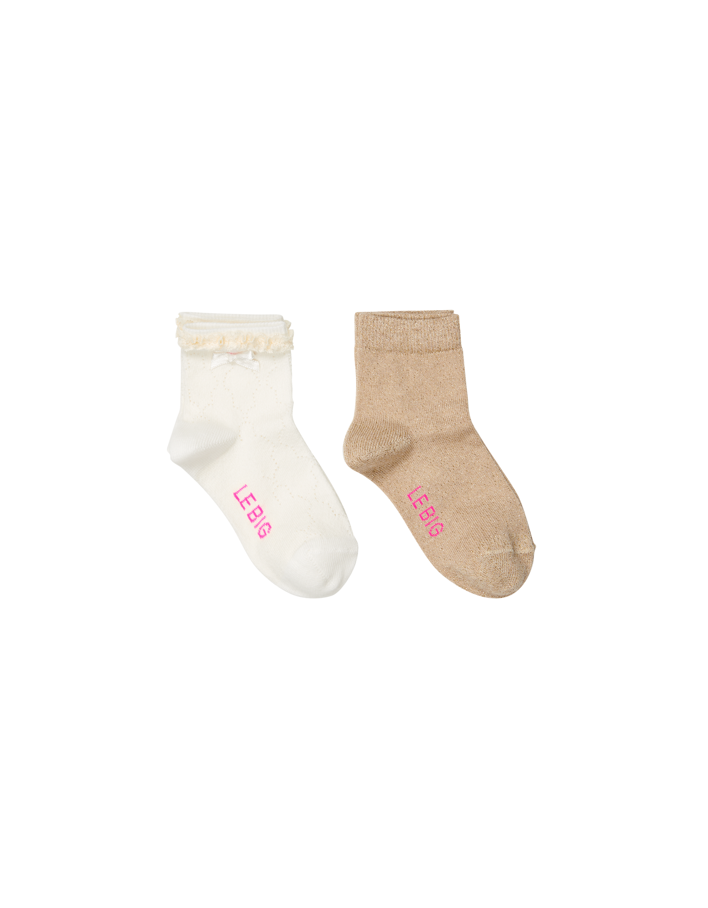 LE BIG Roberta Off White Socks 2-pack