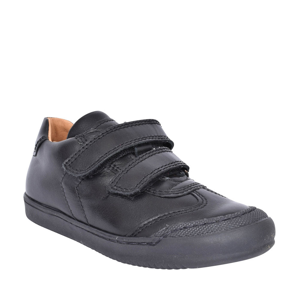 Froddo Black Leather Boys Velcro Shoes