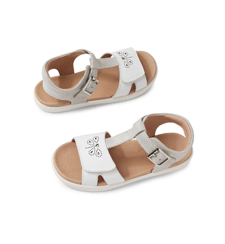 Bobux I Walk Haven Silver-White Sandals