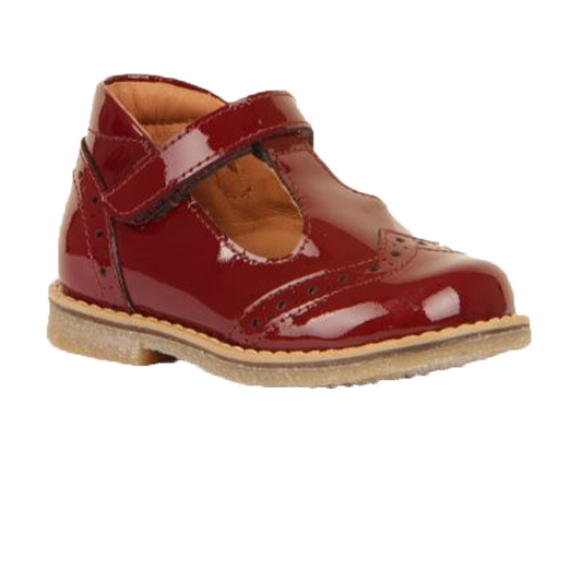 Froddo Bordeaux Patent T-Bar Shoes