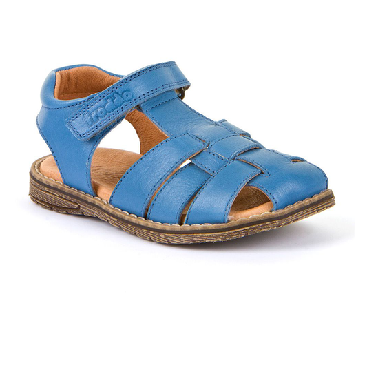Froddo  Leather Closed Toe Sandal In Light Blue