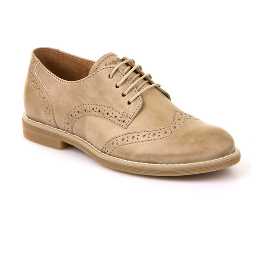 Froddo Beige Leather Lace Up Shoes
