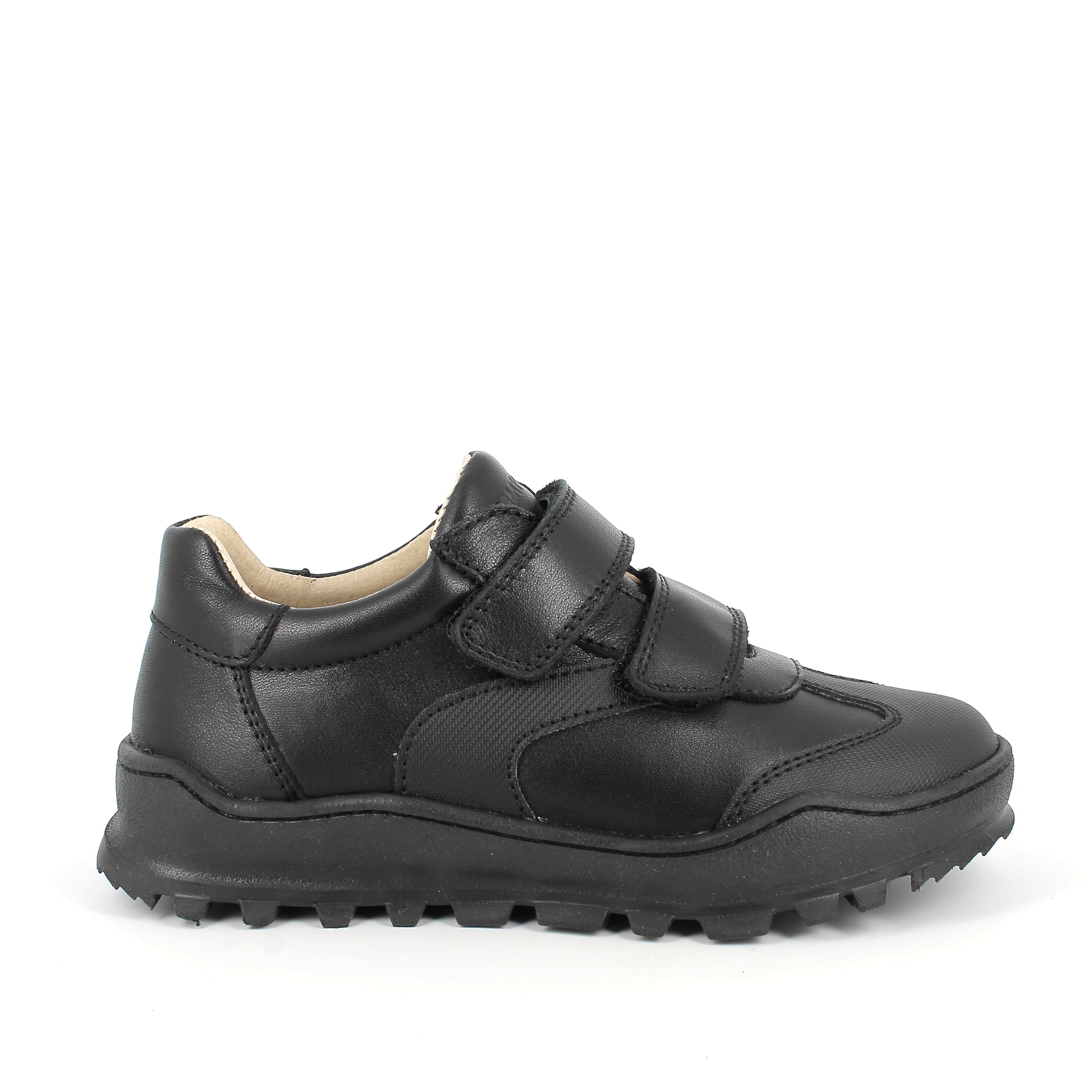 Primigi Black Double Velcro "TEN" Boys School Shoes