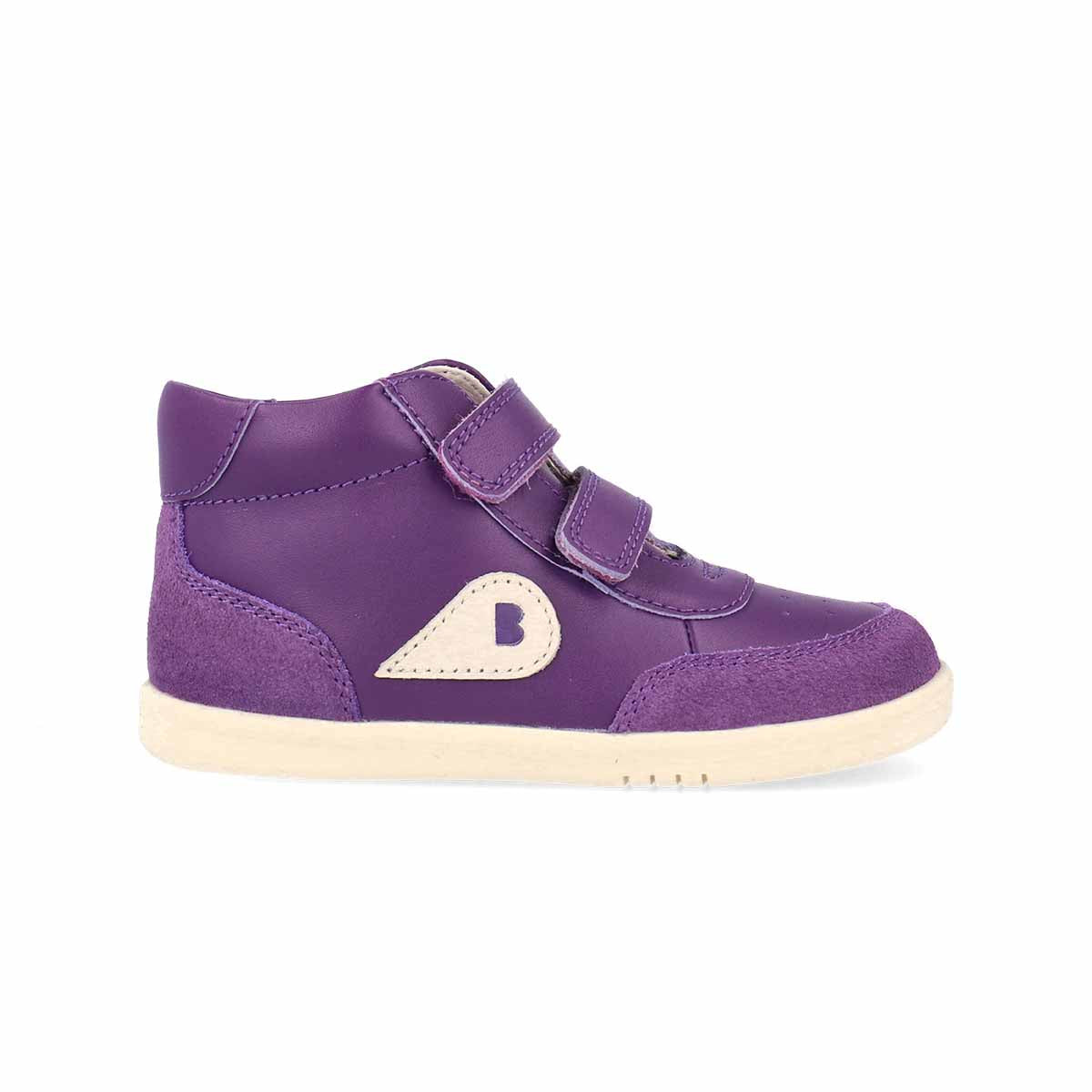 Bobux I Walk Champ High Murasaki Purple + Chalk Trainers