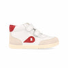 Bobux KP Champ High Chalk  + Radiant Red Trainers