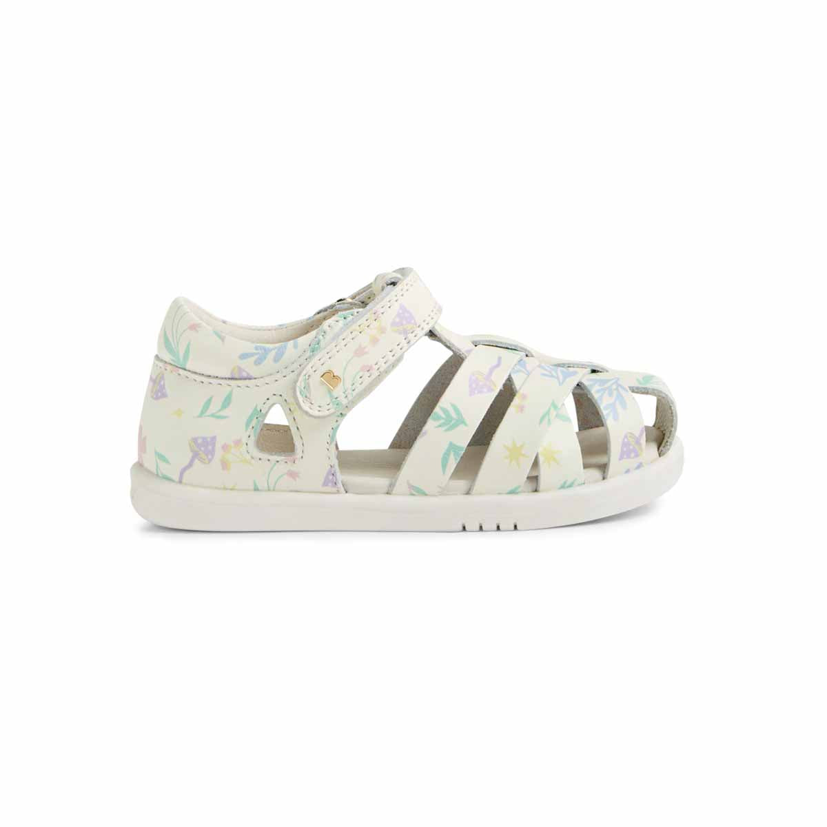 Bobux I Walk Tropicana II White Floral Sandals