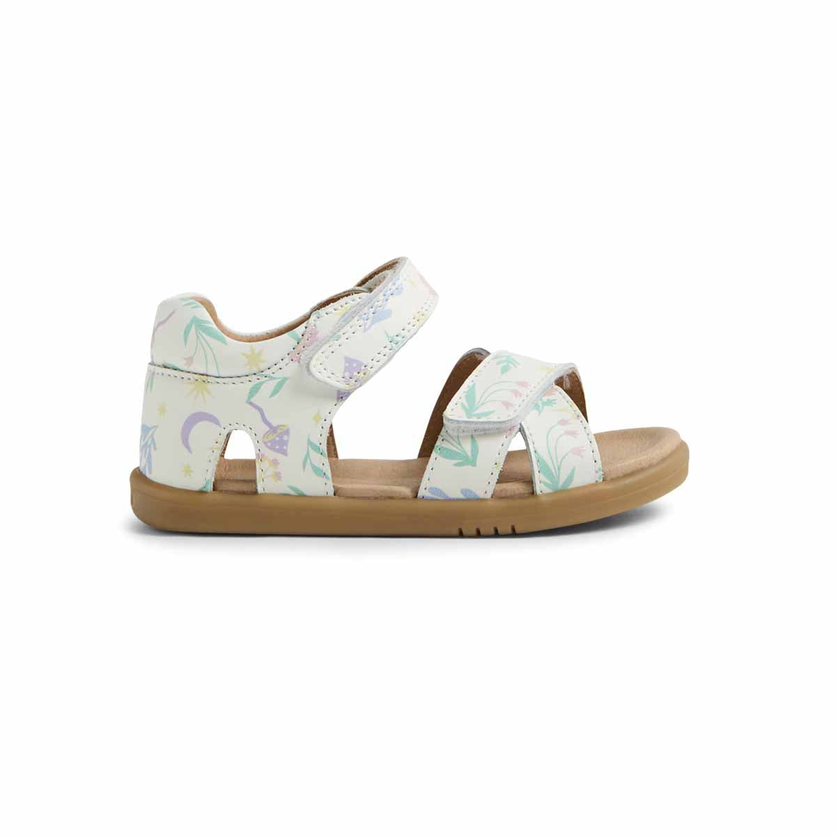 Bobux I Walk White Floral Flora Sandals