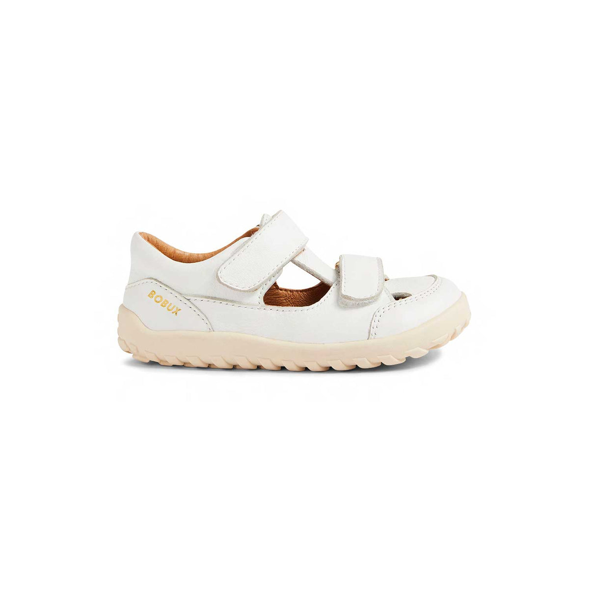 Bobux I Walk  Troop -BQ White Sandals