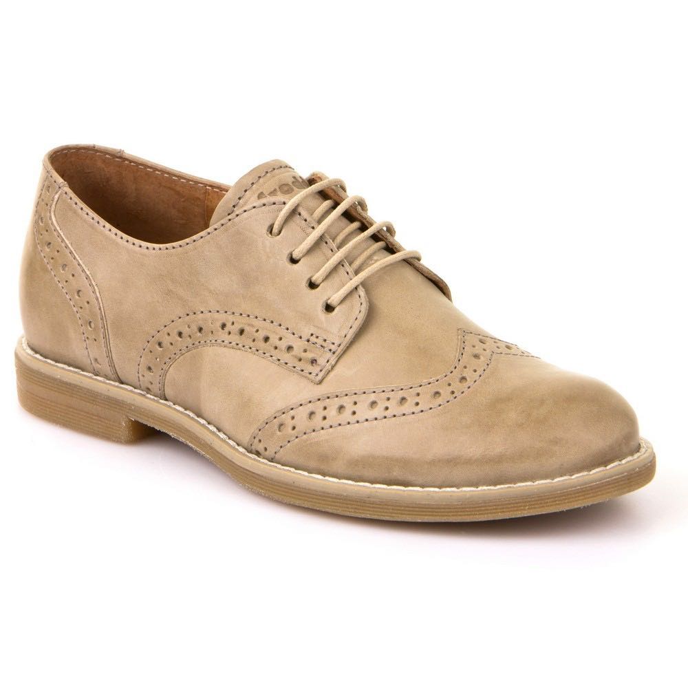 Froddo Beige Leather Lace Up Shoes