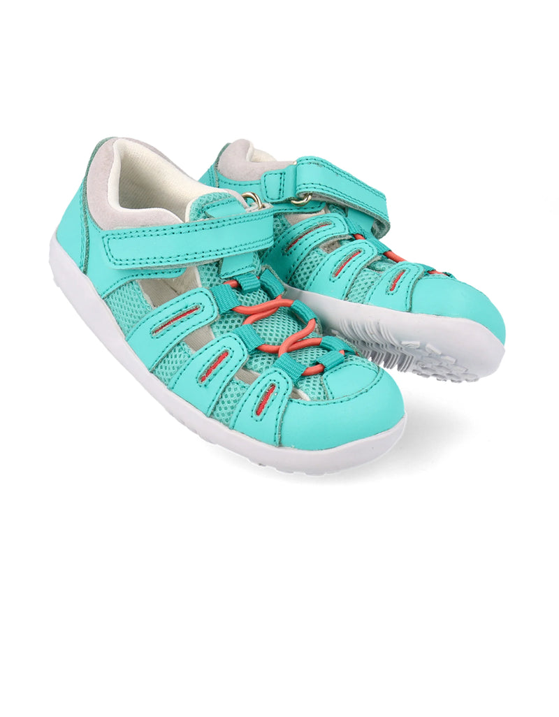 Bobux I Walk Turquoise + Steam Sandals