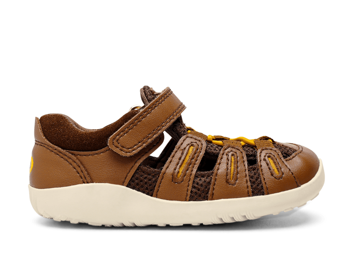 Bobux I Walk Summit Caramel + Toffee Sandals