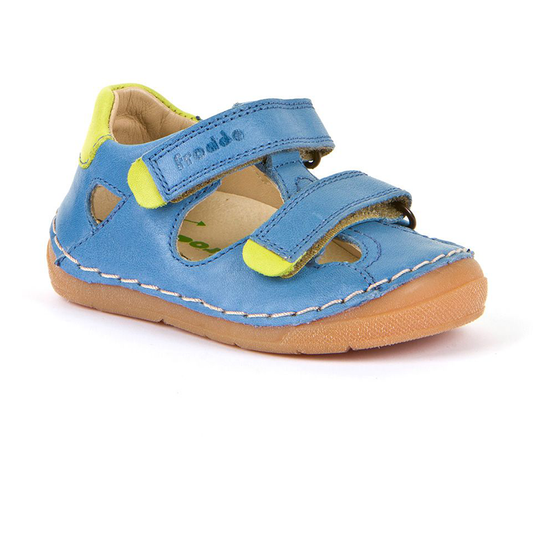 Froddo Leather Closed Toe Sandal In Jeans