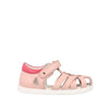 Bobux Tropicana II Seashell + Guava Close Toe Sandals
