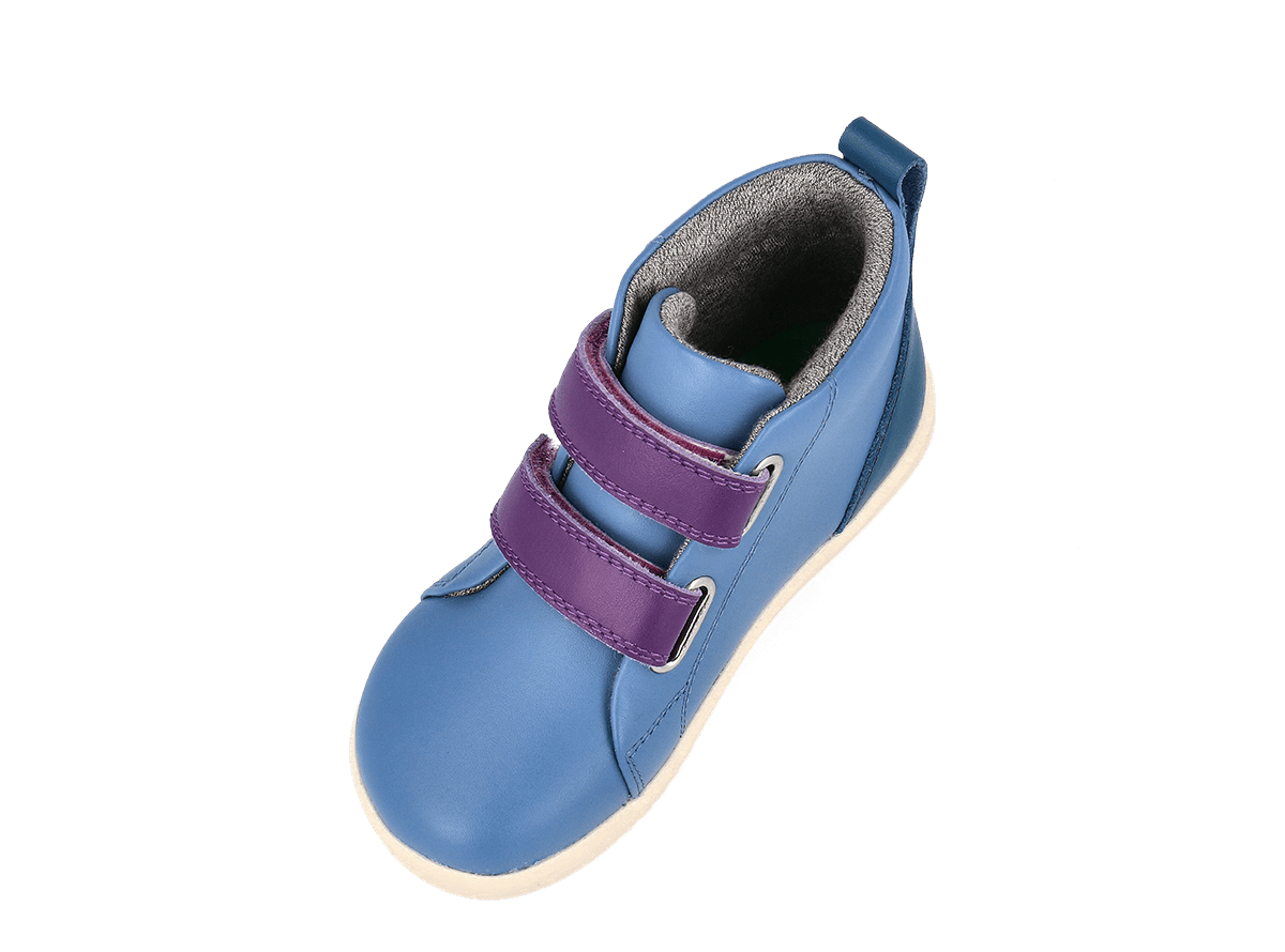Bobux I Walk Grass Court High Elemental Blue + Purple