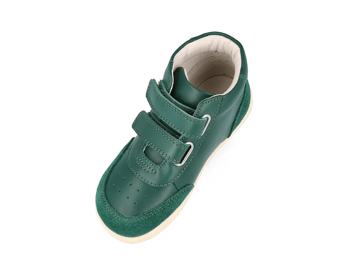 Bobux I Walk Champ High Deep Emerald + Chalk Trainers
