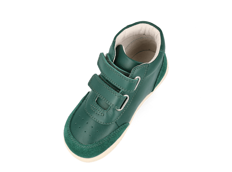 Bobux I Walk Champ High Deep Emerald + Chalk Trainers