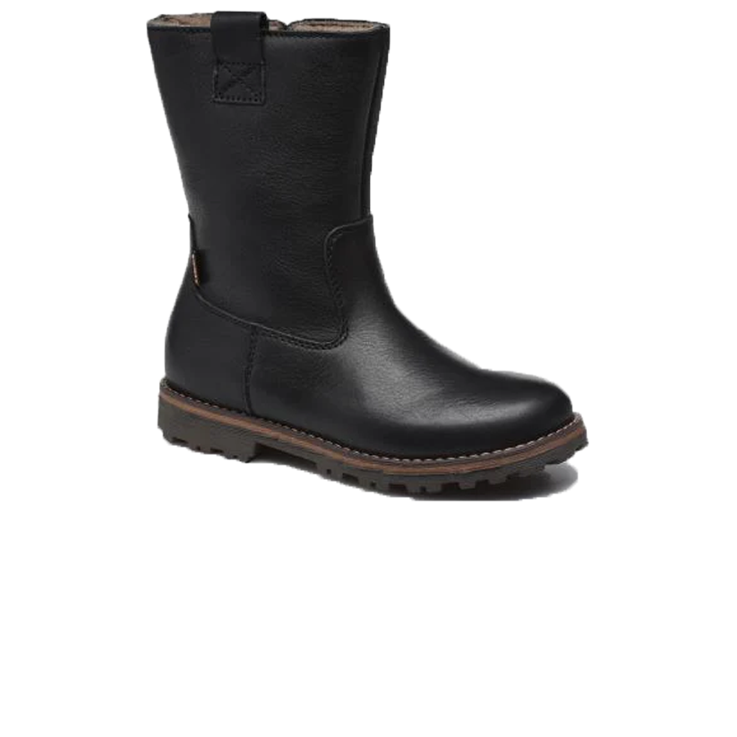 Froddo Girls Black Boots With Wool Ligning