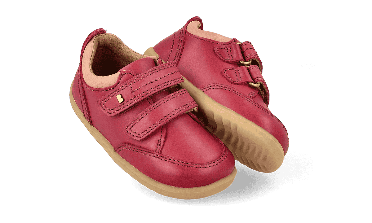 Bobux Step Up Low Timber Cranberry Trainers