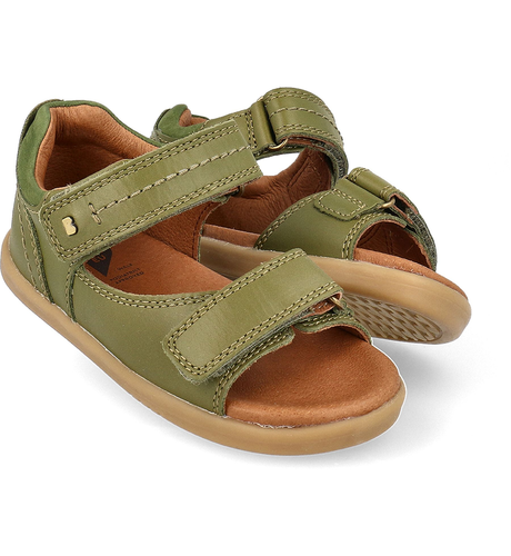 Bobux SU Olive+ Toffee  Driftwood Open Toe sandals