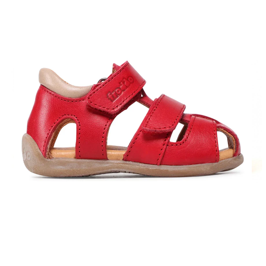 Froddo  Leather Closed Toe Sandal In Red