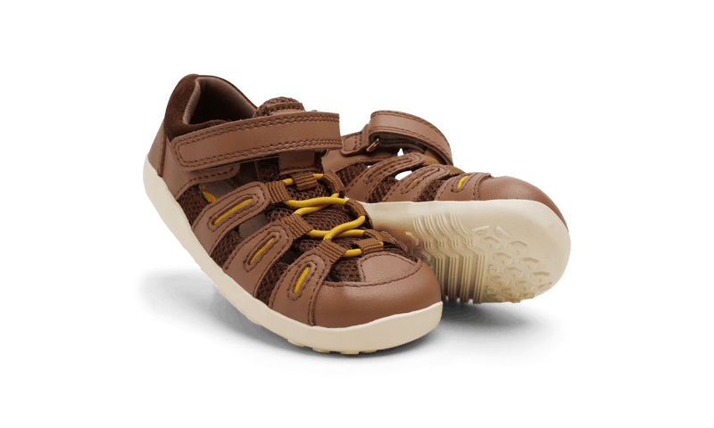 Bobux I Walk Summit Caramel + Toffee Sandals