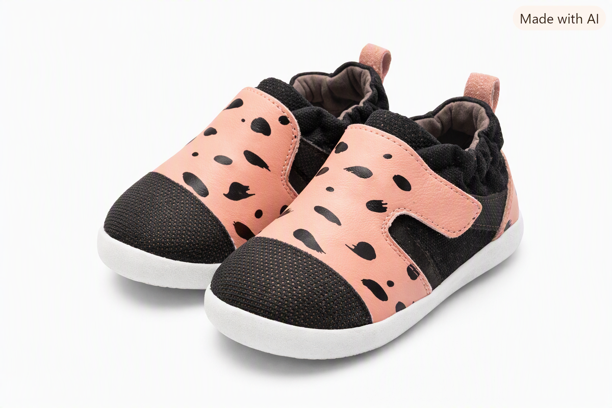 Bobux Xplorer Blush/Back Paint Brush City Shoes