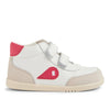 Bobux I Walk Champ High Chalk-Radiant Red Trainers