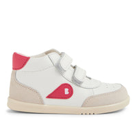 Bobux I Walk Champ High Chalk-Radiant Red Trainers