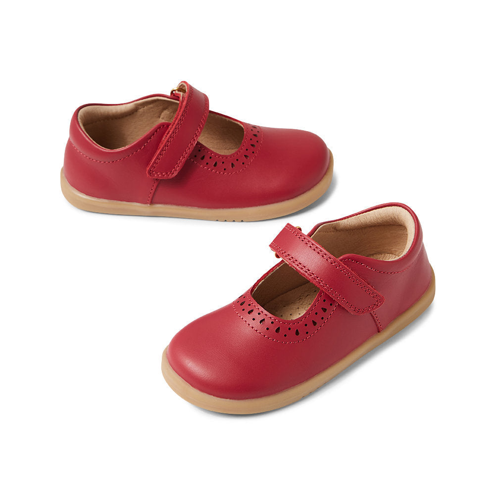 Bobux I Walk Lola Tibitan Red Mary Janes