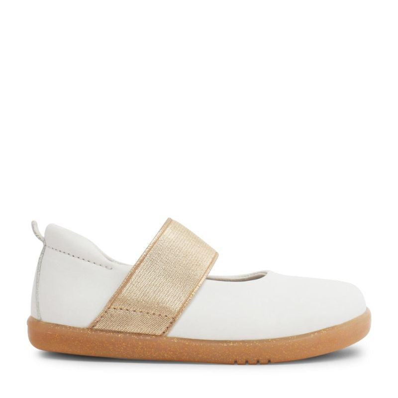 Bobux I Walk Demi White Ballerina Pumps