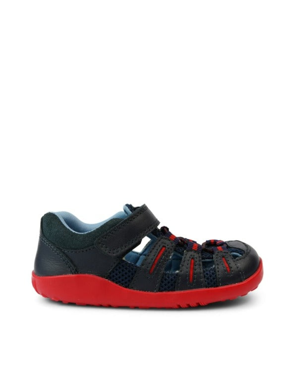 Bobux Step Up Summit Navy + Red Sandals