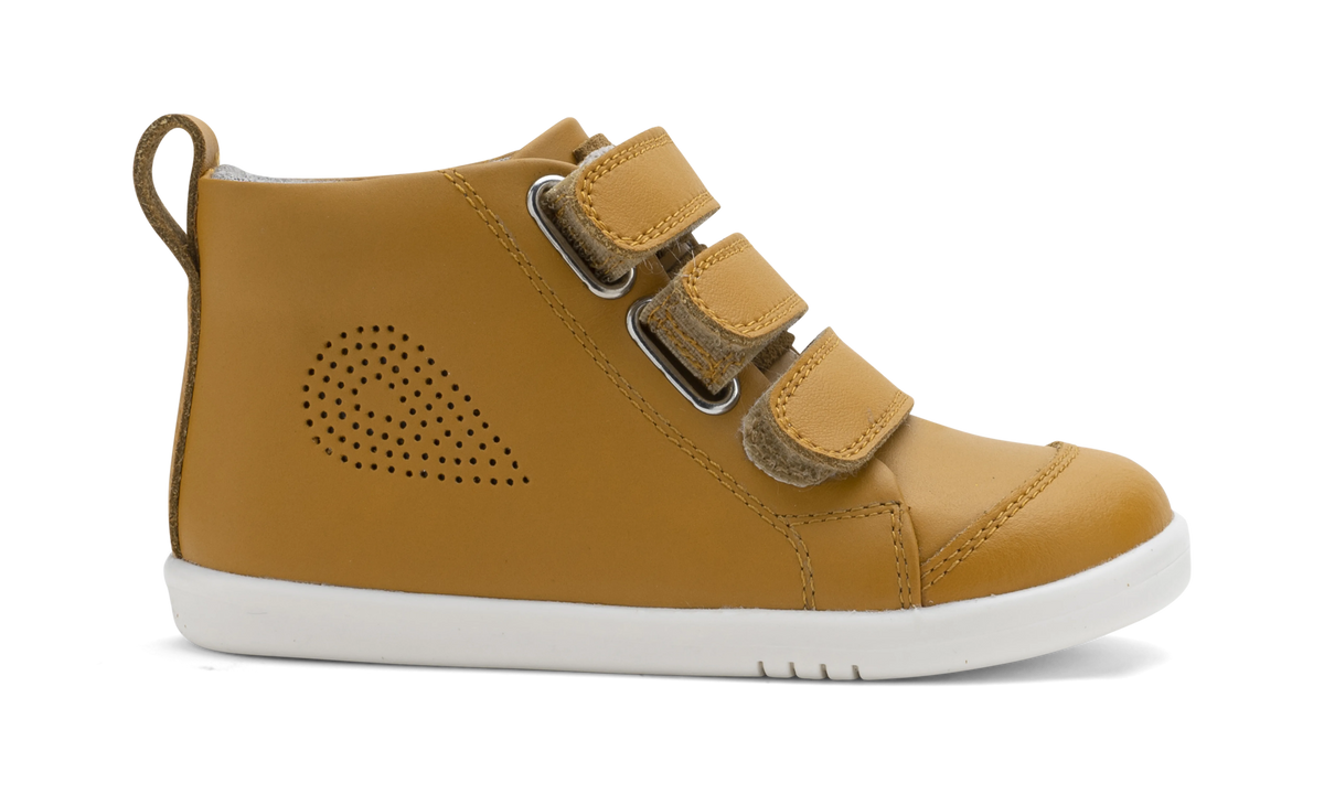 Bobux I Walk Hi Court Butterscotch Trainers