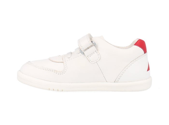 Bobux I Walk Comet White + Red Trainers