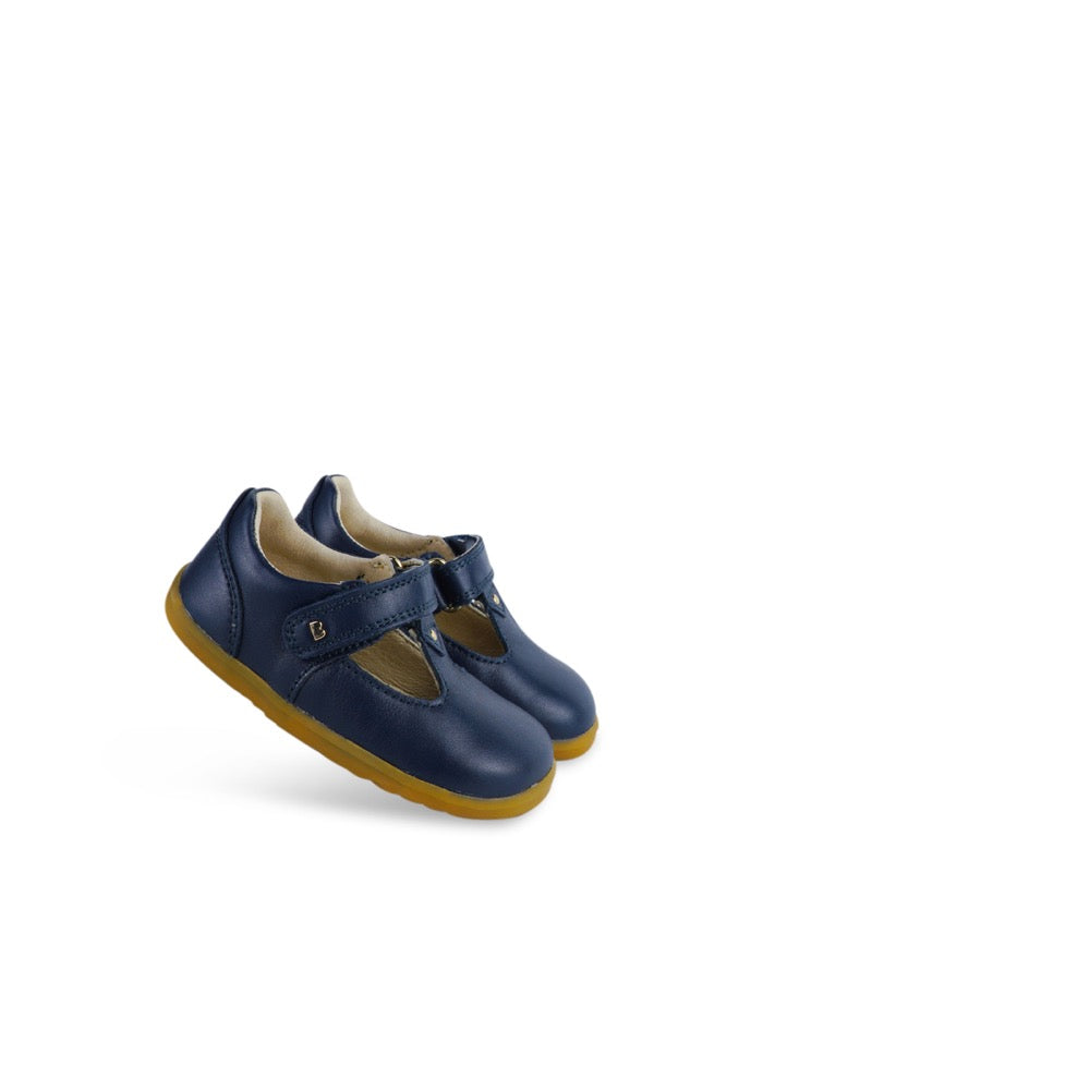 Bobux Step Up Louise Navy T-Bar Shoes