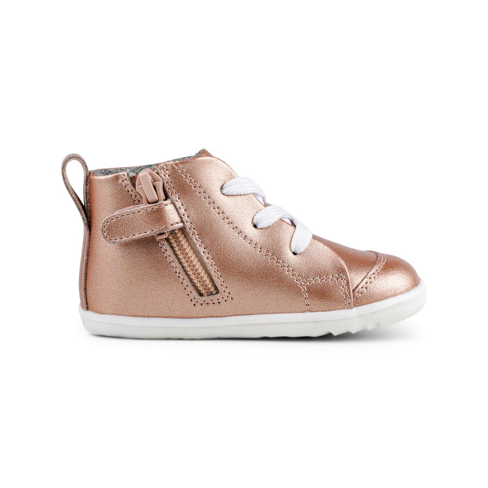 Bobux Step Up Alley-Oop Rose Gold Trainers