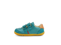 Bobux Step Up Riley Slate + Caramel Trainers