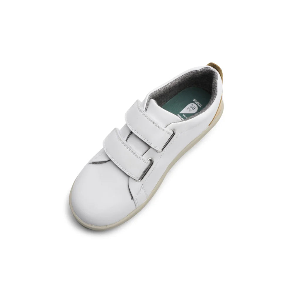 Bobux KP Grass Court White + Sand Trainers