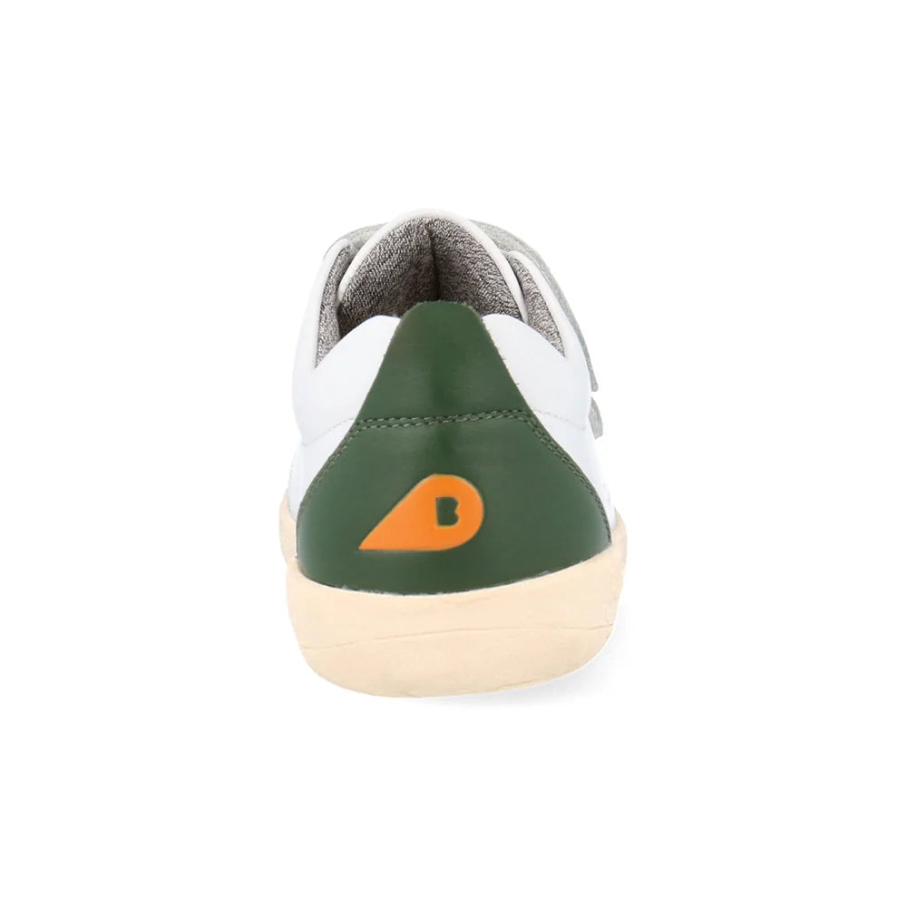 Bobux KP Grass Court White + Forest Trainers
