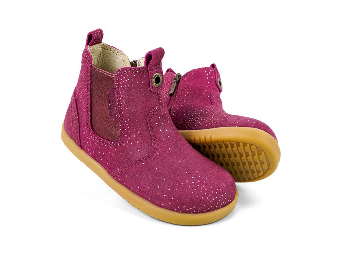 Bobux I Walk Jodhpur Boysenberry Starburst Boots