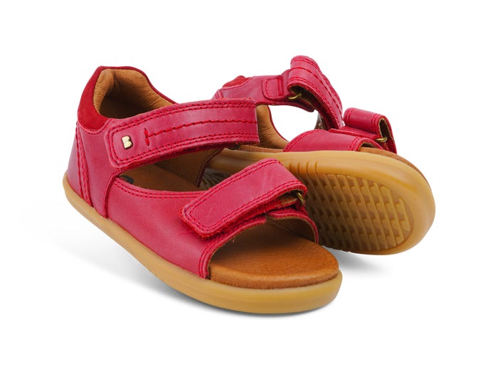 Bobux I Walk Driftwood Red Sandals