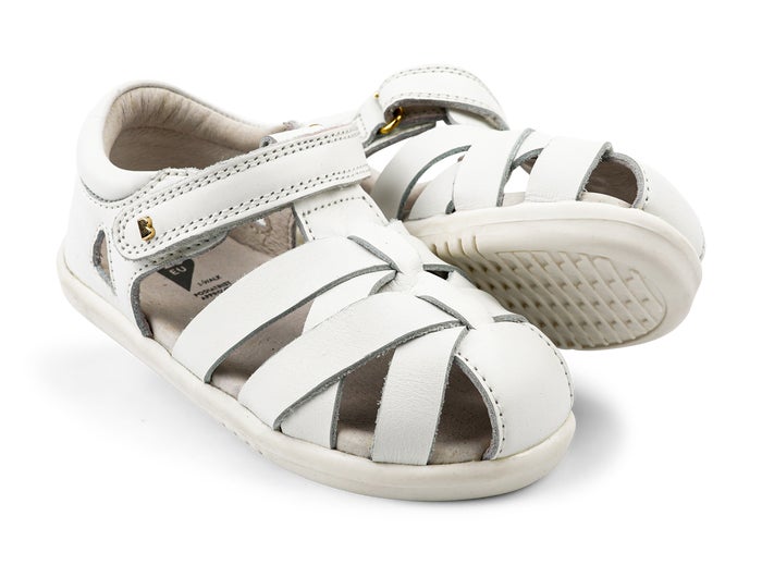 Bobux I Walk Tropicana II White Sandals