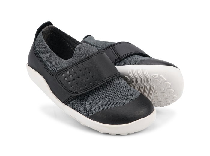 Bobux I Walk Dimension III Black + Charcoal Trainers