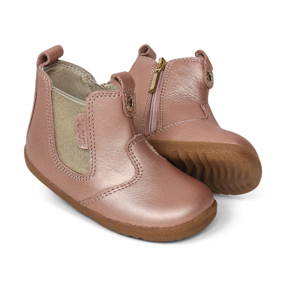 Bobux Step Up Jodhpur Rose Gold Boots