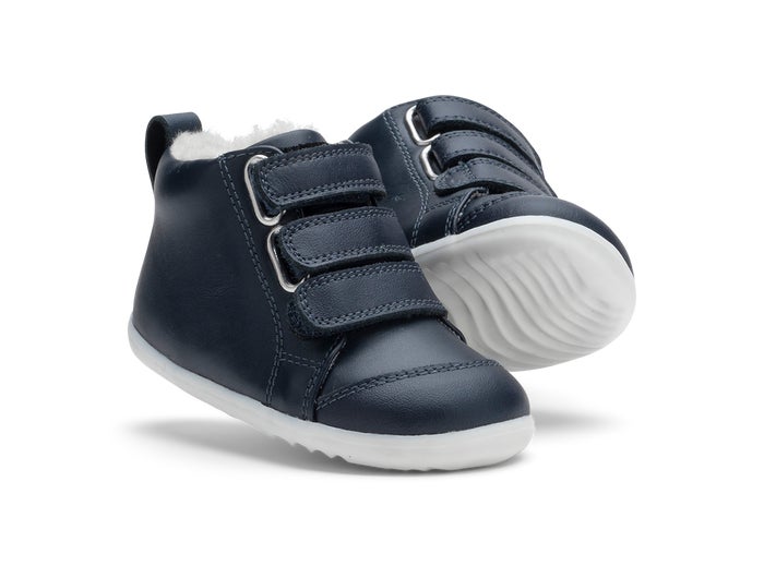 Bobux Step Up Hi Court Switch Arctic Navy Trainers