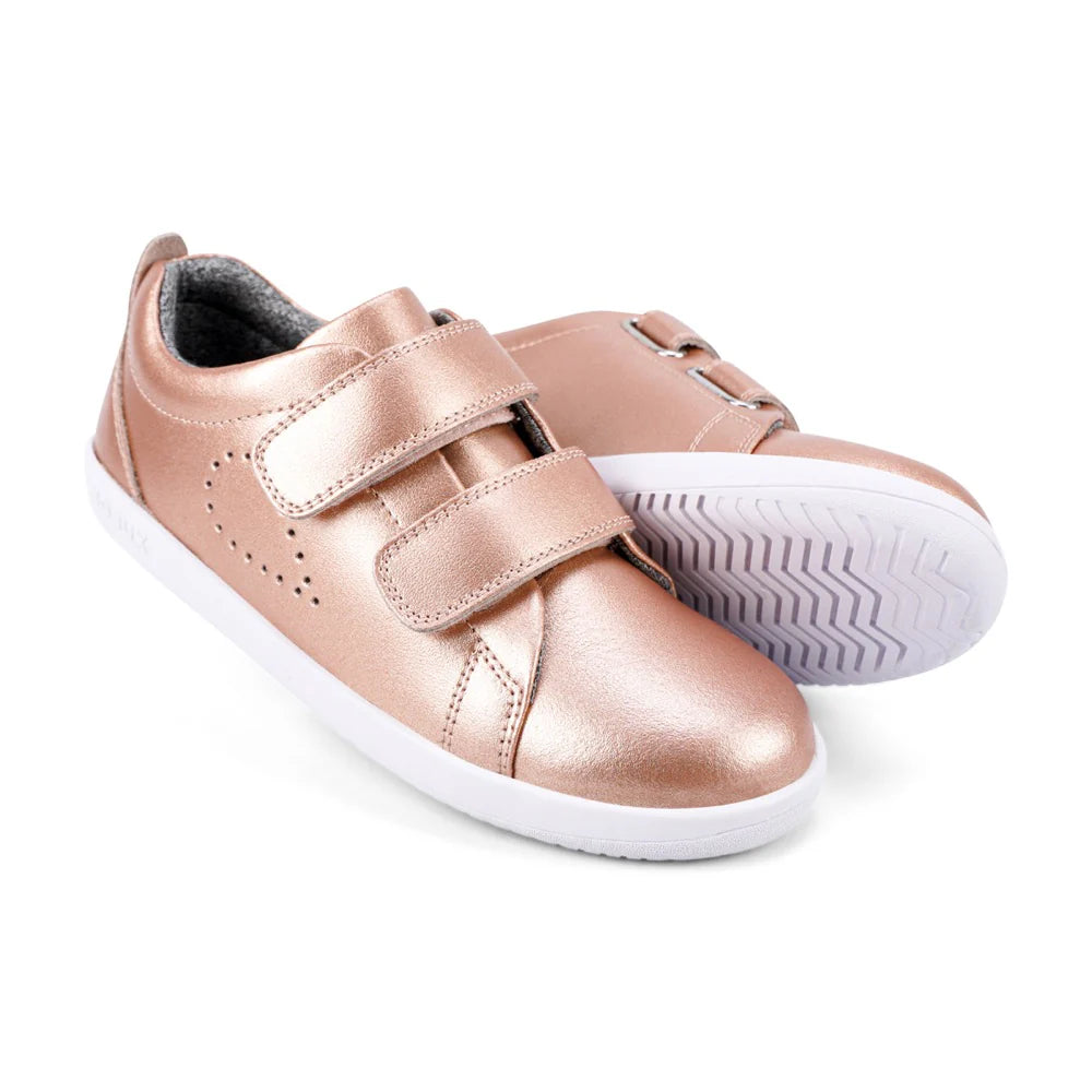 Bobux KP Grass Court Rose Gold Trainers