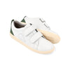 Bobux KP Grass Court White + Forest Trainers